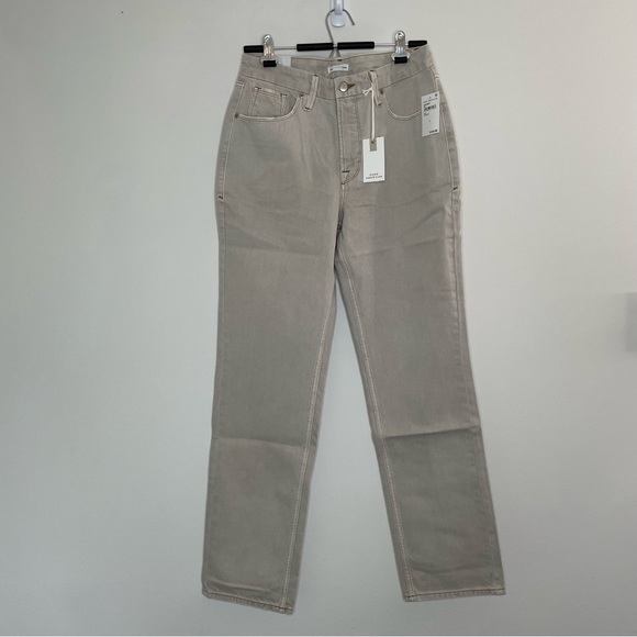 NWT Good American Good '90s Icon Straight Leg Jeans Bone001 Size 14 - Picture 3 of 10
